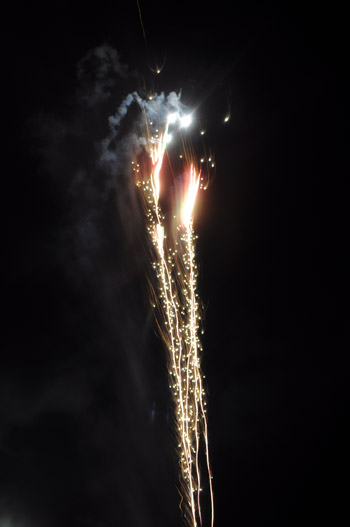 Fireworks on Rousay