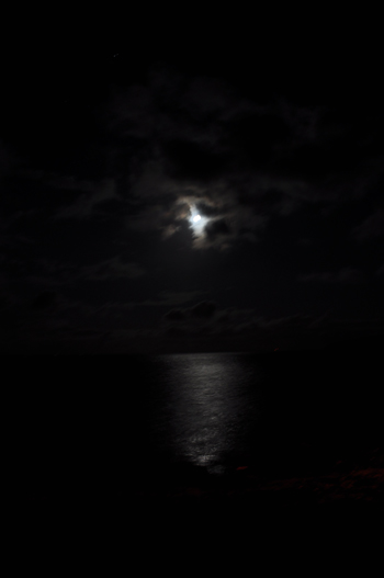 Moon on Rousay - November 2009