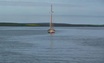 Yacht on Rousay